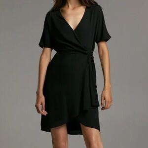Aritzia Short Sleeve Wrap Dress